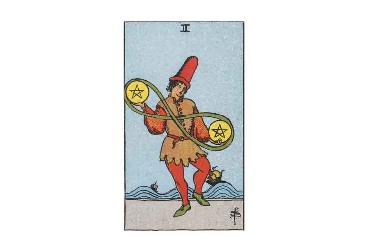 Two of Pentacles tarot card